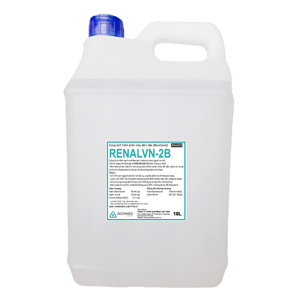 Dung dịch lọc thận RENALVN-2B (Bicarbonat) Dung dịch lọc thận RENALVN-2B (Bicarbonat)